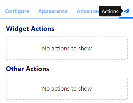 Actions Tab