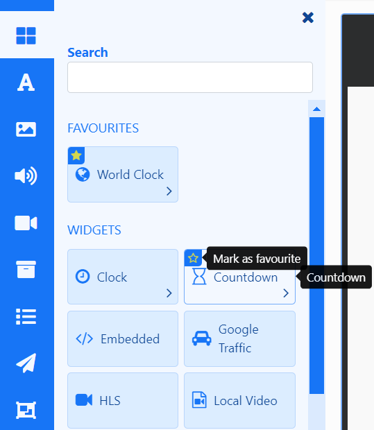 Favourite Widgets