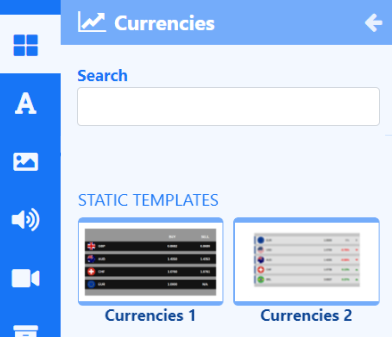 Currencies Templates