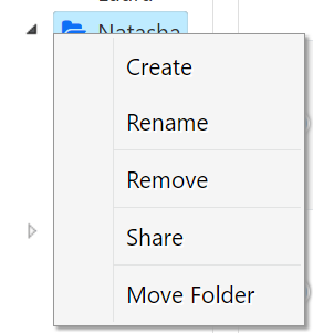 Folder Menu